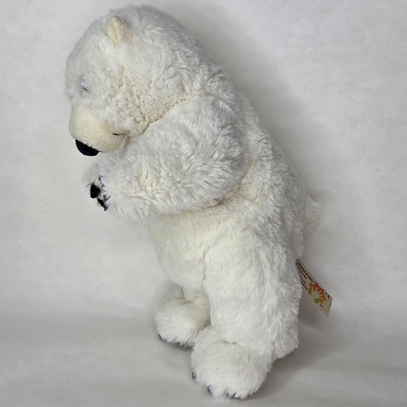 Cuddly White Plush Bear Toy - Picture 3 of 9